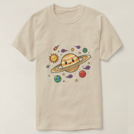 Minimalistisk rymd-estetik Galaxy Moon T-shirt