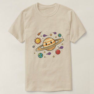 Minimalistisk rymd-estetik Galaxy Moon T-shirt