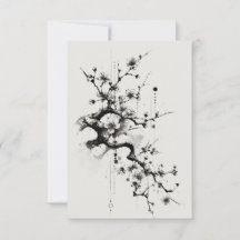 Minimalistisk Sakura-bläckblomma