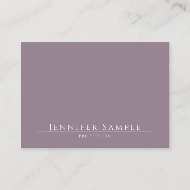 Minimalistisk salonmall Elite för modern Elegant Visitkort (Framsida)