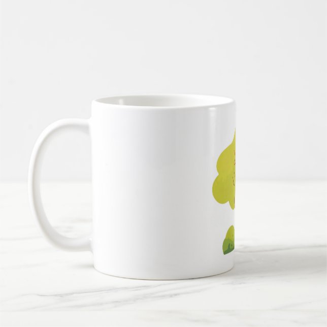 Minimalistisk salvia grön träd klassisk mugg (Vänster)