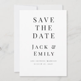 Minimalistisk Save the Date-mall | Elegant Rediger Spara Datumet