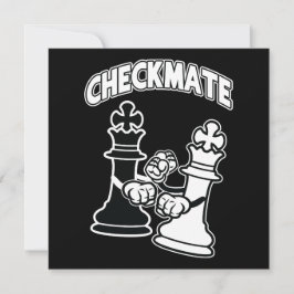 Minimalistisk schackmatt Chess Art Black and White