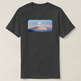 Minimalistisk Sci-Fi Öken Grafik T-Shirt
