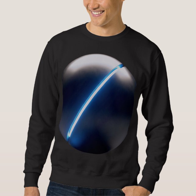 Minimalistisk science fiction  lång ärmad tröja (Framsida)