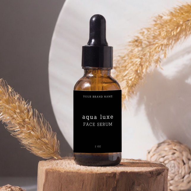 Minimalistisk serumetikett för Ansikte Fraktsedel (Skapare uppladdad)