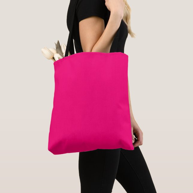Minimalistisk shock rosa fuchsia solid elegant chi tygkasse (Närbild)