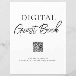 Minimalistisk signatur för Digital Guest Bok QR-ko