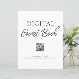 Minimalistisk signatur för Digital Guest Bok QR-ko