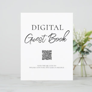Minimalistisk signatur för Digital Guest Bok QR-ko