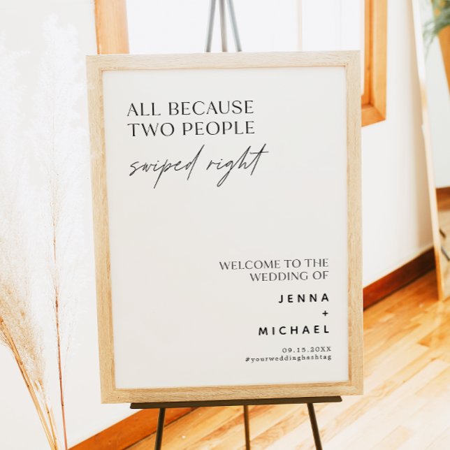 Minimalistisk signatur för två Höger som skickas v Poster (Skapare uppladdad)