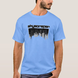Minimalistisk Silhouette-Skyscraper T Shirt