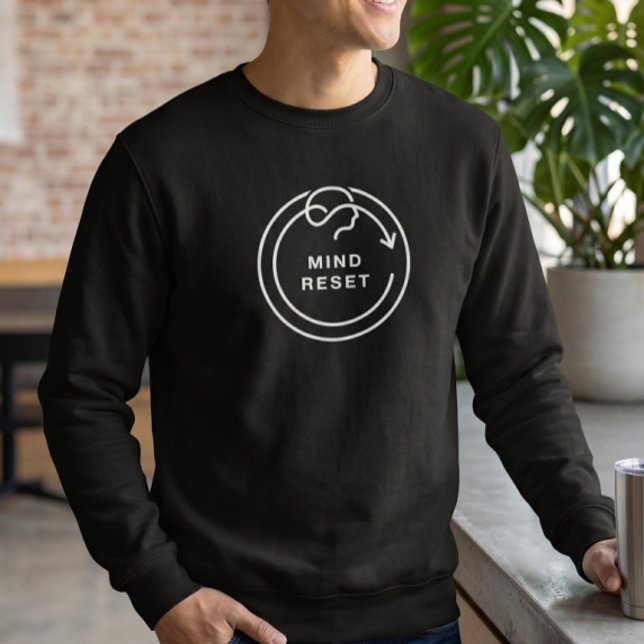 Minimalistisk sinnesåterställning för mental hälsa lång ärmad tröja (Skapare uppladdad)