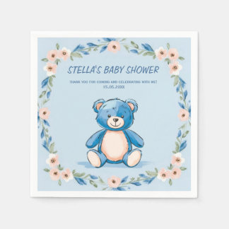 Minimalistisk sitta-nalle pappersservett