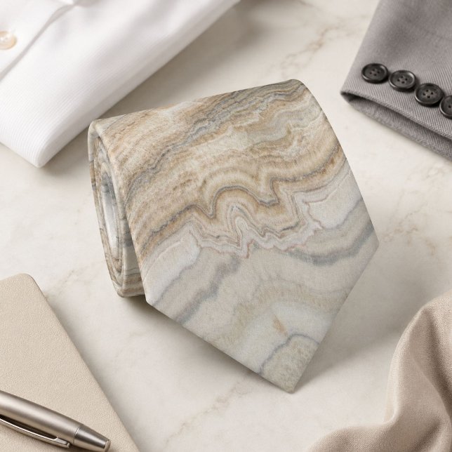 minimalistisk skandinavisk granit brun grå marmor slips (minimalist scandinavian granite brown grey marble neck tie)