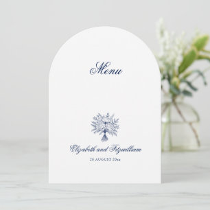 Minimalistisk sketchad Möhippa Bouquet Bröllop Men Inbjudningar
