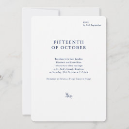 Minimalistisk sketched Möhippa Bouquet Bröllop Rou Inbjudningar