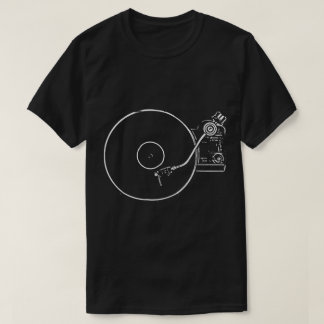 Minimalistisk skivspelare konst t shirt