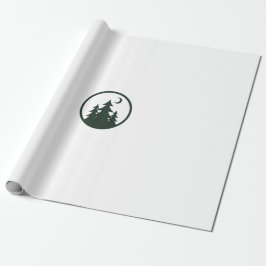 Minimalistisk Skogsbricka Natur Äventyr Anteckning Presentpapper