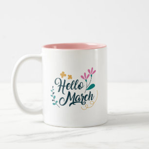 Minimalistisk Skönhet Charming Hej Mars Mjuk Rosa Två-Tonad Mugg