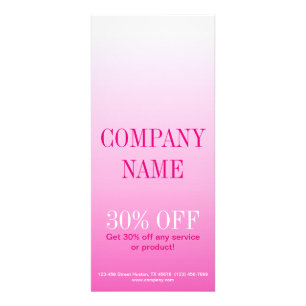 Minimalistisk skönhetskosmetologi rosa ombre reklamkort