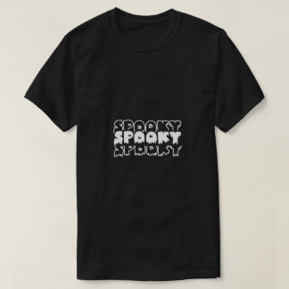 Minimalistisk Skräck – Halloween Typografi Konst T Shirt