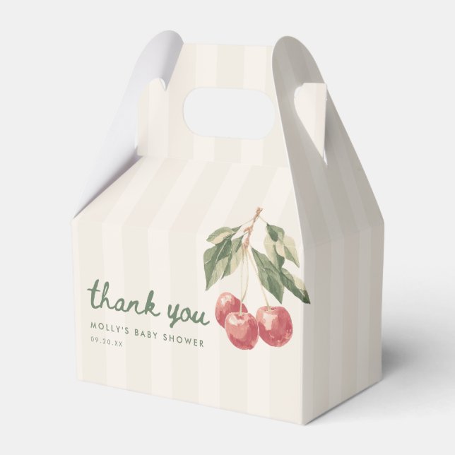 Minimalistisk skript Beige randig marknadsbaby sho Presentaskar (Framsidan Sidan)
