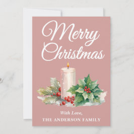 Minimalistisk skript God jul Dusty Ro Julkort