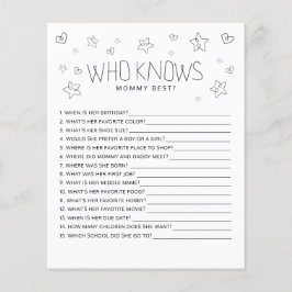 Minimalistisk skript Modern Vem vet mamman baby sh