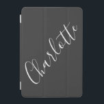 Minimalistisk skript, Namn Black White Personlig iPad Mini Skydd<br><div class="desc">Minimalistisk skripttypografi Namn i svartvitt iPad-väska</div>