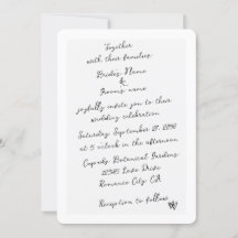 Minimalistisk skripthandskriven typografi Bröllop