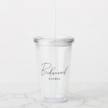 Minimalistisk skriptkalligrafi, Bridesmaid Gift