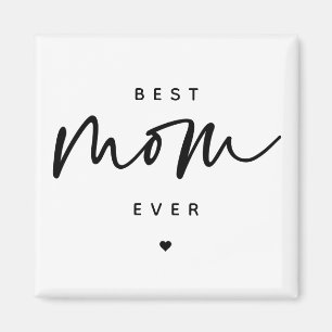 Minimalistisk skripttypografi av bästa Mamma någon Magnet