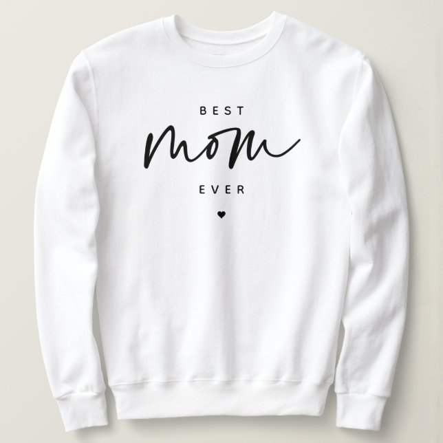 Minimalistisk skripttypografi av bästa Mamma någon T Shirt (Design framsida)