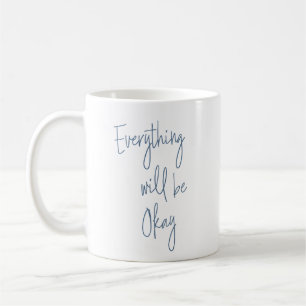 Minimalistisk skripttypografi för inspirationscita kaffemugg