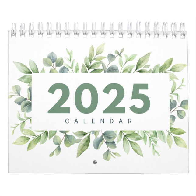 minimalistisk skrivbordsplanerare, 2025-skrivbords kalender (Omslag)