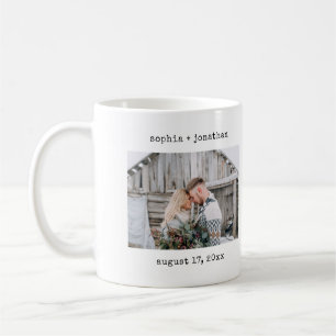 Minimalistisk skrivmaskin  Foto från Bröllop Kaffemugg