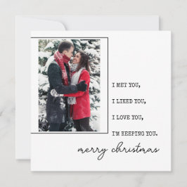 Minimalistisk skrivmaskin | God jul med foto Julkort