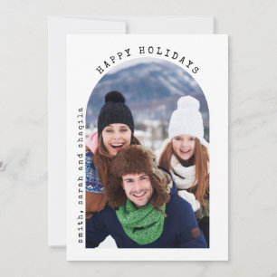 Minimalistisk skrivmaskin-God jul med foto Julkort