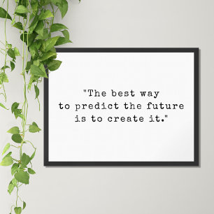 Minimalistisk skrivmaskin Motiveringsot Poster