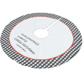 Minimalistisk skrivmaskin Plade Merry Little jul Julgransmatta Borstad Polyester