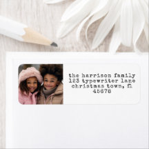 Minimalistisk skrivmaskin-Returadress