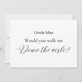 Minimalistisk skulle du gå ner mig i Aisle? Inbjudningar