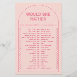 Minimalistisk skulle hon hellre se att möhippan sp