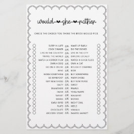 Minimalistisk skulle hon hellre se att möhippan sp flygblad