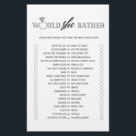 Minimalistisk skulle hon hellre se möhippa-spel flygblad<br><div class="desc">Njut av möhippan med de här enkla och söta spelen. Kolla in vår samling för fler möhippor i samma stil. Observera att dessa spel inte går att redigera.</div>