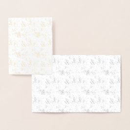 Minimalistisk slitna akademisk textur folierat kort