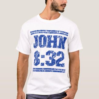 Minimalistisk slitna kristna bibelvers t-shirt