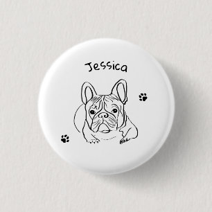 Minimalistisk snyggt Bulldog Knapp
