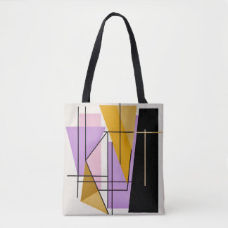 Minimalistisk snyggt för moderna geometriska trian tygkasse